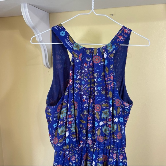 Everly Blue Strapless Maxi Sundress - Picture 4 of 9